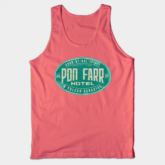 Pon Farr Hotel Tank Top by MindsparkCreative